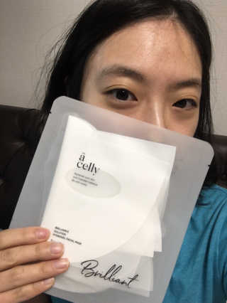 어셀리 브릴리언스 솔루션 하이드로겔 페이셜 마스크 — 5점을 준 리뷰어가 2020년 1월 올린 사용 사진
