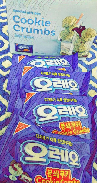 오레오 분쇄쿠키 — 5점을 준 리뷰어가 2016년 9월 올린 사용 사진