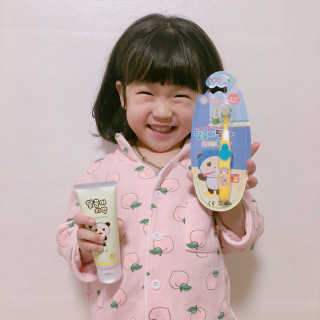 달곰이 어린이 치약+어린이 칫솔 SET — 5점을 준 리뷰어가 2018년 1월 올린 사용 사진