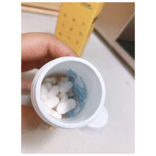 힐링팩토리 오늘도 가볍게 저분자 피쉬 콜라겐 정 — 5점을 준 리뷰어가 2020년 3월 올린 사용 사진