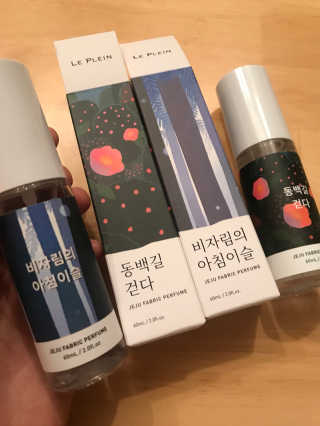 르플랑 제주 패브릭 퍼퓸 60ml 8종 — 5점을 준 리뷰어가 2018년 9월 올린 사용 사진