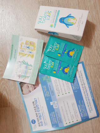 수밤키즈보습크림 45ml 1개 + 헤드투토바디워시 샘플 — 1점을 준 리뷰어가 2019년 11월 올린 사용 사진