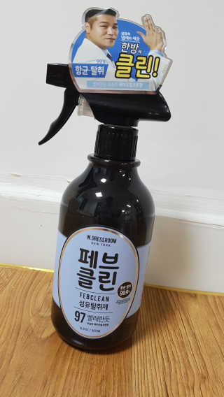 더블유드레스룸 페브클린 500ml — 5점을 준 리뷰어가 2018년 8월 올린 사용 사진