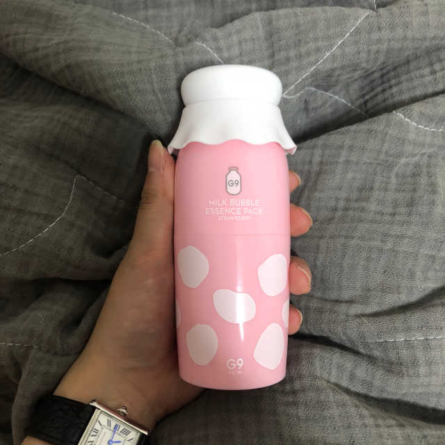 세안 필요 없는 지나인스킨 밀크 버블 에센스 팩 리뷰 사진