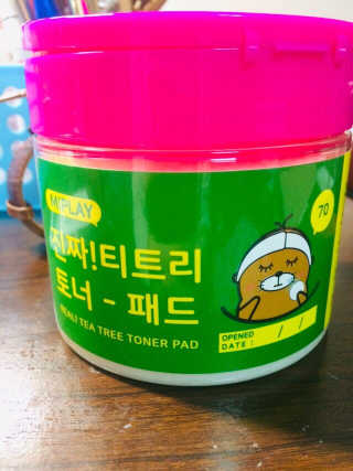 미플레이 진짜 티트리 토너 패드 — 5점을 준 리뷰어가 2018년 11월 올린 사용 사진