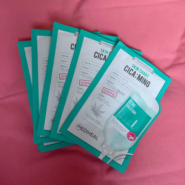 메디힐 제로솔루션 스킨차트 마스크4종 리뷰 사진
