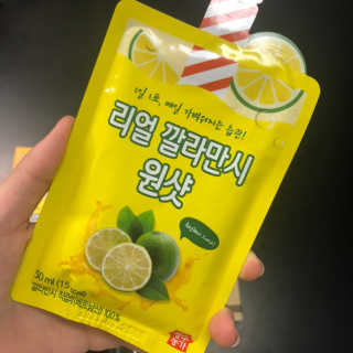 장수농가 리얼깔라만시 원샷 50ml 10팩+보틀 — 4.5점을 준 리뷰어가 2019년 5월 올린 사용 사진