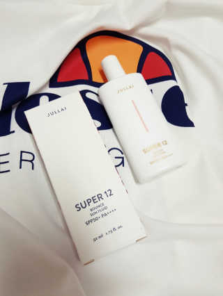 쥴라이Jullai 슈퍼 12 바운스 선 플루이드 SPF50+ PA++++ — 5점을 준 리뷰어가 2019년 7월 올린 사용 사진