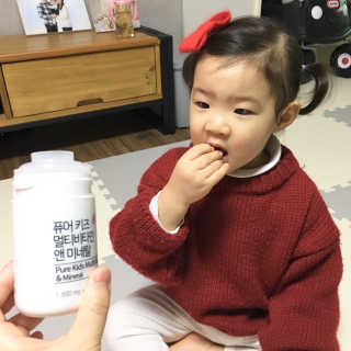 네츄럴굿띵스 퓨어 키즈 멀티비타민 앤 미네랄 30일분 — 5점을 준 리뷰어가 2019년 1월 올린 사용 사진