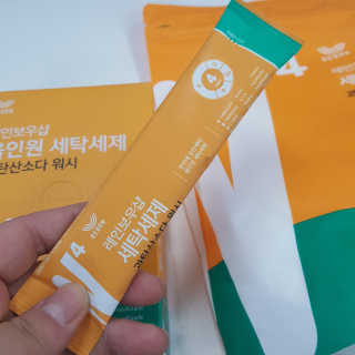 레인보우샵 올인원 세탁세제 스틱포+올인원 세탁세제 리필 — 4.33점을 준 리뷰어가 2018년 4월 올린 사용 사진