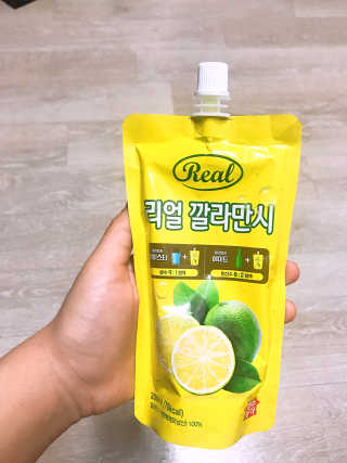 장수농가 리얼깔라만시 — 5점을 준 리뷰어가 2018년 6월 올린 사용 사진