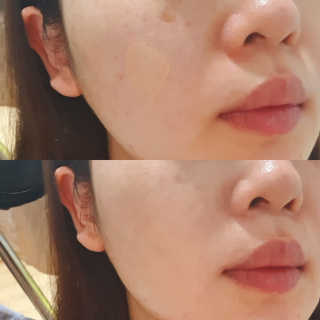 라임코스메틱 V 콜라겐 앰플 쿠션 — 5점을 준 리뷰어가 2020년 1월 올린 사용 사진