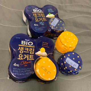 [매일 바이오] 생크림요거트 플레인 12개 + 유자 12개 — 5점을 준 리뷰어가 2019년 7월 올린 사용 사진