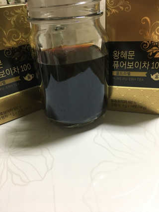 넥스트비티 왕혜문 퓨어 보이차 100 골드라벨 — 5점을 준 리뷰어가 2017년 11월 올린 사용 사진