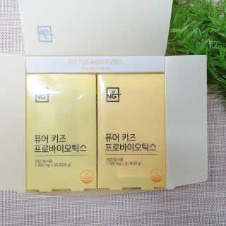 네츄럴굿띵스 퓨어 키즈 프로바이오틱스 60포 — 5점을 준 리뷰어가 2019년 6월 올린 사용 사진