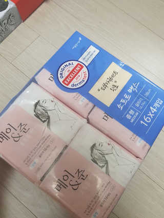 메이앤준 소프트맥스 생리대 — 4.5점을 준 리뷰어가 2019년 4월 올린 사용 사진