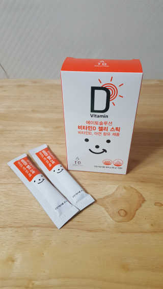 에이토솔루션 비타민D 젤리 스틱 — 5점을 준 리뷰어가 2019년 1월 올린 사용 사진