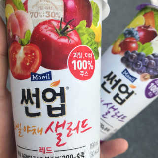 과일야채샐러드 썬업 과일야채 샐러드 3종 — 5점을 준 리뷰어가 2018년 7월 올린 사용 사진