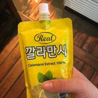 장수농가 리얼깔라만시 — 5점을 준 리뷰어가 2018년 4월 올린 사용 사진