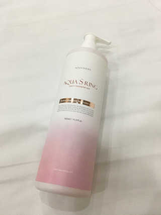 아쿠아큐링 아쿠아S링 퓨어리프레싱 헤어케어 500ml — 4.5점을 준 리뷰어가 2018년 8월 올린 사용 사진