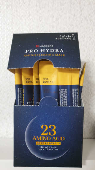 리더스코스메틱 리더스 프로 하이드라 아미노 슬리핑 마스크 — 5점을 준 리뷰어가 2020년 2월 올린 사용 사진