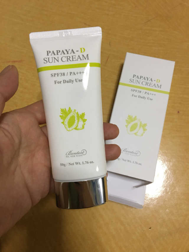 파파야-D 선크림 SPF38 PA+++ 50g 리뷰 사진