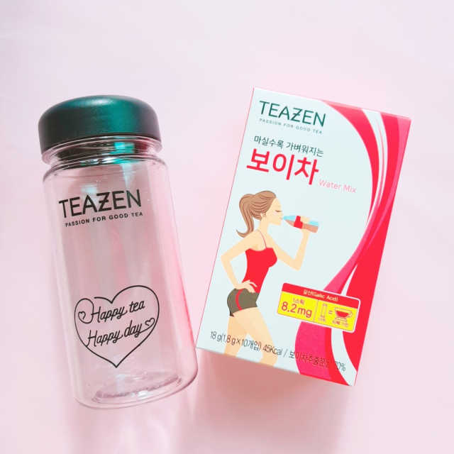 티젠 보이차 + 마이보틀 세트 리뷰 사진