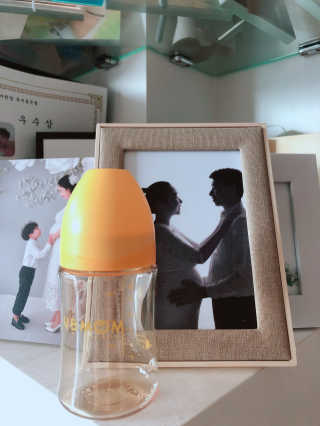 유비맘 PPSU 젖병 노꼭지_200ml_컬러 랜덤 발송 — 5점을 준 리뷰어가 2019년 12월 올린 사용 사진