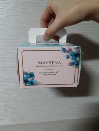 메이베나 1일 1팩 뽑아쓰는 마스크팩 — 5점을 준 리뷰어가 2019년 1월 올린 사용 사진