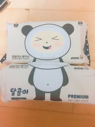 달곰이 물티슈 — 3.5점을 준 리뷰어가 2017년 2월 올린 사용 사진