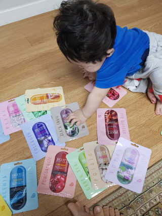 지고트 마스크팩 16종 — 5점을 준 리뷰어가 2019년 3월 올린 사용 사진