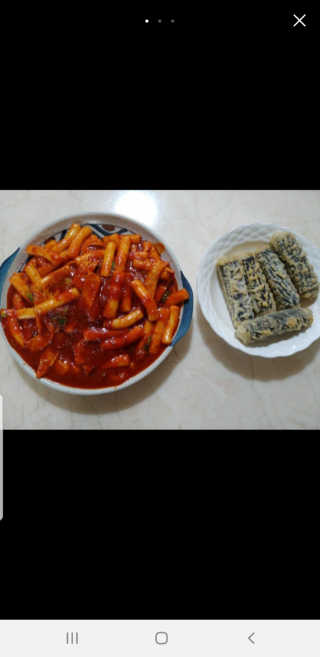 화곡미담 옛날 떡볶이 — 3점을 준 리뷰어가 2020년 2월 올린 사용 사진