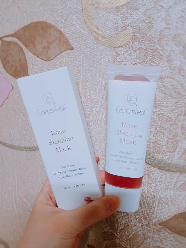 Commleaf 로즈 슬리핑 마스크 리뷰 사진