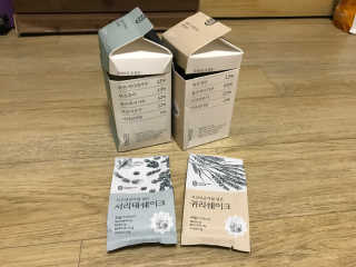착한습관 귀리쉐이크와 서리태쉐이크 — 5점을 준 리뷰어가 2018년 8월 올린 사용 사진
