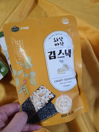 더빈트 와삭바삭 김스낵 — 5점을 준 리뷰어가 2019년 12월 올린 사용 사진