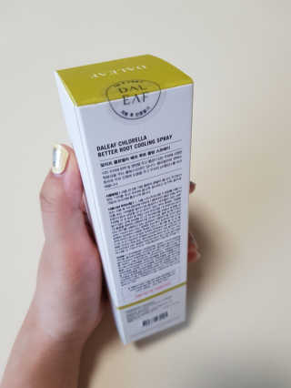 달리프 클로렐라 베러 루트 쿨링 스프레이 100ml — 4점을 준 리뷰어가 2019년 7월 올린 사용 사진