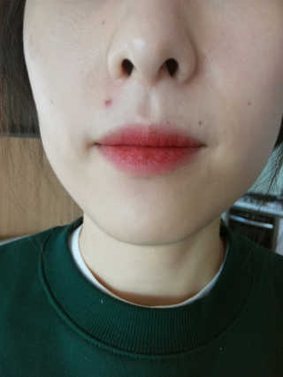 [블랙루즈] 로즈 벨벳 립스틱 택1+랜덤1 — 5점을 준 리뷰어가 2019년 1월 올린 사용 사진