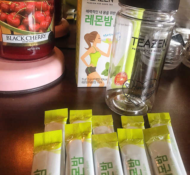티젠 레몬밤 + 마이보틀 리뷰 사진