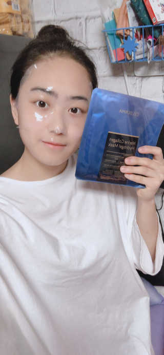 셀더마 마린 콜라겐 하이드로겔 마스크팩 5박스 — 5점을 준 리뷰어가 2020년 3월 올린 사용 사진