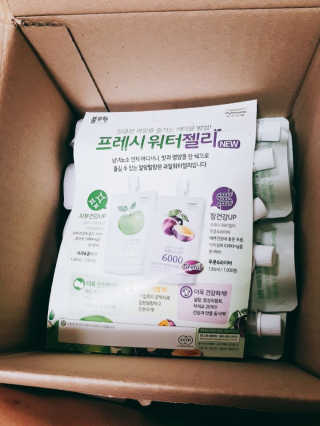 풀무원 프레시 워터젤리 — 3.33점을 준 리뷰어가 2018년 8월 올린 사용 사진