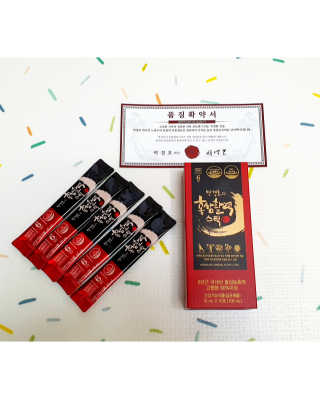 메이준뉴트리 박경호의 홍삼활력스틱 10ml x 30포 — 4.5점을 준 리뷰어가 2020년 2월 올린 사용 사진