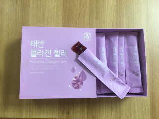 네츄럴굿띵스 태반 콜라겐 젤리 15포 — 5점을 준 리뷰어가 2018년 11월 올린 사용 사진