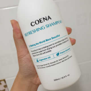 코에나샴푸 500ml — 5점을 준 리뷰어가 2019년 8월 올린 사용 사진