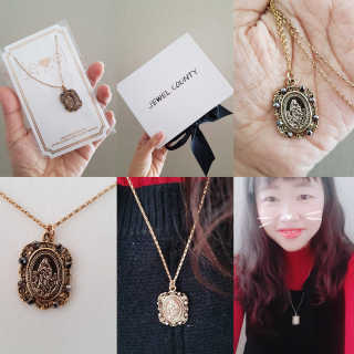 쥬얼카운티 92.5 Silver Byzantine Coin Pendant Necklace — 5점을 준 리뷰어가 2018년 11월 올린 사용 사진