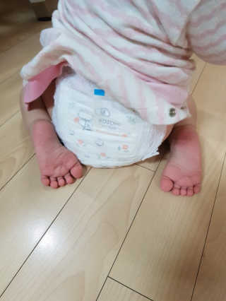보솜이 리얼코튼 팬티형 — 5점을 준 리뷰어가 2019년 3월 올린 사용 사진