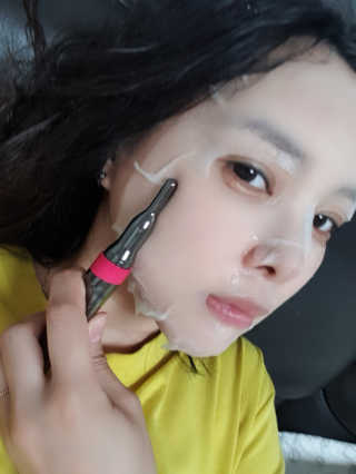 클리앳 콜라겐 액티브 마스크 10매 — 4점을 준 리뷰어가 2019년 7월 올린 사용 사진