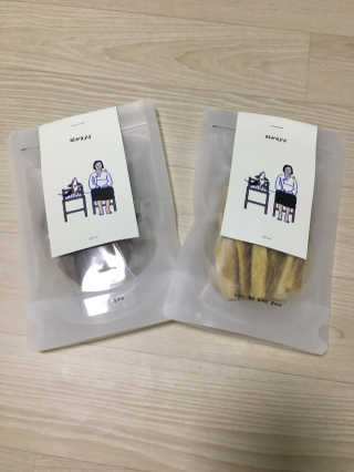 제주도에서 온 깨끗한 친환경 반려동물 음식 어글어글 — 5점을 준 리뷰어가 2018년 7월 올린 사용 사진