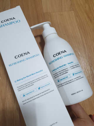 코에나샴푸 500ml — 5점을 준 리뷰어가 2019년 8월 올린 사용 사진