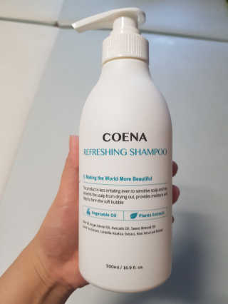 코에나샴푸 500ml — 5점을 준 리뷰어가 2019년 8월 올린 사용 사진