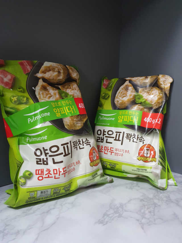 [풀무원] 얇은피꽉찬속 땡초만두 리뷰 사진